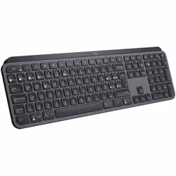 Logitech MX Keys Advanced Wireless Illuminated Keyboard, Full-size (100%), Wireless, RF Wireless + Bluetooth, QWERTY, Graphit ...