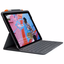 Logitech Slim Folio for iPad (7th, 8th, & 9th generation), QWERTY, Danish, Finnish, Norwegian, Swedish, 1.7 cm, 1.5 mm, Apple ...
