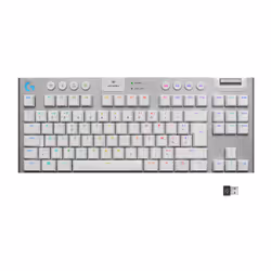 Logitech G G915 TKL Tenkeyless LIGHTSPEED Wireless RGB Mechanical Gaming Keyboard - GL Tactile, Wireless, RF Wireless + Bluet ...