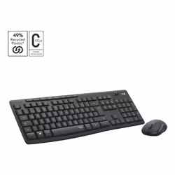 Logitech MK295 Silent Wireless Combo, Wireless, RF Wireless, QWERTZ, Graphite, Mouse included