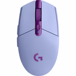 Logitech G G305 LIGHTSPEED Wireless Gaming Mouse, Right-hand, Optical, RF Wireless + Bluetooth, 12000 DPI, 1 ms, Lilac