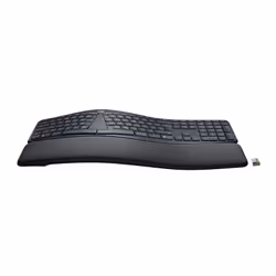 Logitech ERGO K860 Ergonomic Split Keyboard for Business, Full-size (100%), Wireless, Bluetooth, Semi-mechanical key switch, ...
