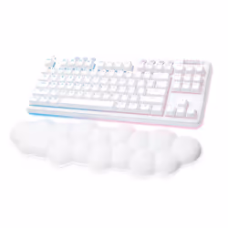 Logitech G G715, G715 Wireless Keyboard, Wireless, RF Wireless + Bluetooth, Mechanical, QWERTY, RGB LED, White