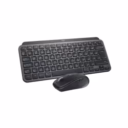 Logitech MX Keys Mini Combo for Business, Wireless, RF Wireless + Bluetooth, QWERTY, LED, Graphite, Mouse included