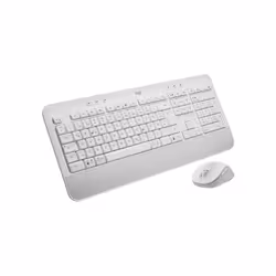 Logitech Signature MK650 Combo for Business, Wireless, Bluetooth, Membrane, QWERTZ, White, Mouse included