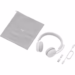 Logitech Zone Wireless 2 Headset Wired & Wireless Head-band Office/Call center USB Type-C Bluetooth White - Additional view 4