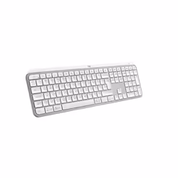 Logitech MX Keys S, Wireless, RF Wireless + Bluetooth, Scissor key switch, QWERTY, LED, Aluminium, White