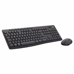 Logitech MK370 Combo for Business, Wireless, RF Wireless + Bluetooth, Membrane, QWERTY, Graphite, Mouse included