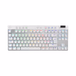 Logitech G PRO X TKL keyboard Gaming RF Wireless + Bluetooth AZERTY French White - Additional view 3