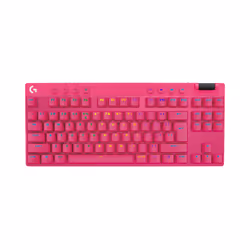 Logitech G 920-012159 keyboard Gaming RF Wireless + Bluetooth QWERTY US International Magenta