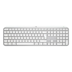 Logitech MX Keys S for Mac keyboard Office RF Wireless + Bluetooth AZERTY French Aluminium, White