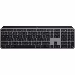 Logitech MX Keys S for Mac, Wireless, RF Wireless + Bluetooth, Scissor key switch, QWERTY, LED, Aluminium, Black