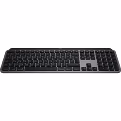 Logitech MX Keys S for Mac keyboard Office RF Wireless + Bluetooth QWERTY US International Aluminium, Black