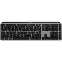 Logitech MX Keys S for Mac keyboard Office RF Wireless + Bluetooth AZERTY French Aluminium, Black