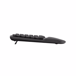 Logitech Wave Keys, Full-size (100%), Wireless, RF Wireless + Bluetooth, Membrane, QWERTY, Graphite