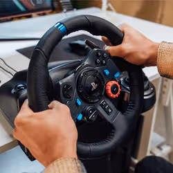 Logitech 991-000486 Gaming Controller Black USB Steering wheel + pedals + headset Analogue / Digital PlayStation 5, PlayStation 4, PC - Additional view 3