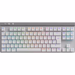 Logitech G 920-012543, Wireless, RF Wireless + Bluetooth, Mechanical, QWERTZ, RGB LED, White
