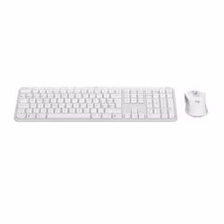 Logitech 920-012596 keyboard Mouse included Office RF Wireless + Bluetooth QWERTY Spanish White
