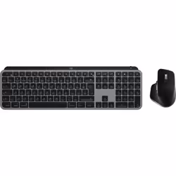 Logitech MX Keys S Combo for Mac keyboard Mouse included Home/Office RF Wireless + Bluetooth QWERTY UK English Aluminium, Black - Additional view 4