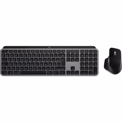 Logitech MX Keys S Combo for Mac keyboard Mouse included Home/Office RF Wireless + Bluetooth AZERTY French Aluminium, Black - Additional view 4