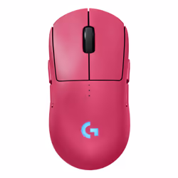 Logitech G 910-007310, Ambidextrous, Optical, RF Wireless + USB Type-A, 32000 DPI, 1 ms, Magenta