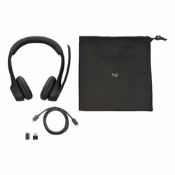 Logitech 981-001451 headphones/headset Wireless Head-band Car/Home office Black - Additional view 7