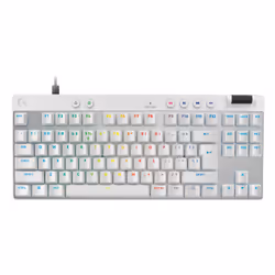 Logitech G 920-013242, Wired, USB, Magnetic-mechanical key switch, QWERTY, LED, White