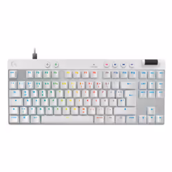 Logitech G 920-013240, Wired, USB, Magnetic-mechanical key switch, QWERTZ, LED, White