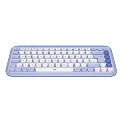 Logitech 920-013074 keyboard Universal Bluetooth QWERTY US International Lilac, White