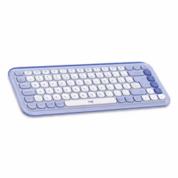 Logitech 920-013074 keyboard Universal Bluetooth QWERTY US International Lilac, White