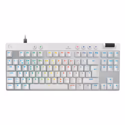 Logitech G 920-013287, Wired, USB, Magnetic-mechanical key switch, QWERTY, LED, White