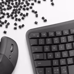 Logitech Wave Keys and Lift Combo keyboard Mouse included Universal Bluetooth QWERTZ German Graphite - Additional view 4