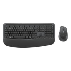 Logitech Signature Comfort Plus Combo MK880 for Business keyboard Mouse included Universal USB + Bluetooth QWERTY English Graphite