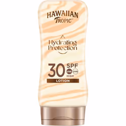 - Hydrating Protection Sunscreen SPF 30 UVA and UVB Protection, 180 ml, 12-Hour Moisturisation with Cocoa and Shea Butter, Wa ...