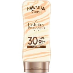 - Hydrating Protection Sunscreen SPF 30 UVA and UVB Protection, 180 ml, 12-Hour Moisturisation with Cocoa and Shea Butter, Water Resistant, Vegan