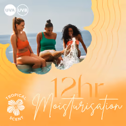 - Hydrating Protection Sunscreen SPF 30 UVA and UVB Protection, 180 ml, 12-Hour Moisturisation with Cocoa and Shea Butter, Water Resistant, Vegan