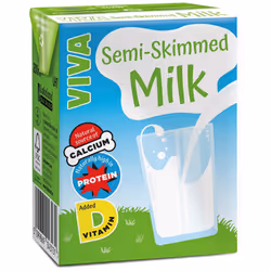 VIVA Semi Skimmed Milk Cartons - 27x200ml