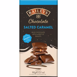 BAILEYS Salted Caramel Milk Chocolate Truffle Bar 90g (Pack of 15)