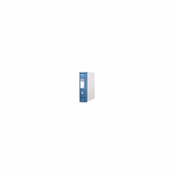 Hermes A4 80mm 2D-Ring Polypropylene Box File - Blue