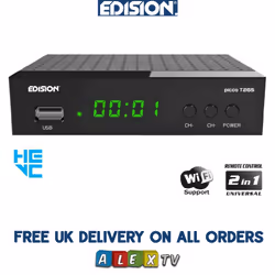 Edision T265 Free to Air Digital Terrestrial DVB-T2 Receiver Full HD 1080p FTA