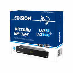 Edision Piccollo S2+T2/C Digital Satellite Decoder Combo 1080p CA Card+CAM Slots