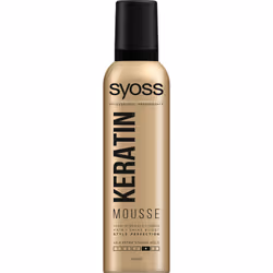 SYOSS KERATIN, Hair mousse, 250 ml, Fixation, 48 h, Aqua · VP/VA Copolymer · Butane · Propane · Propylene Glycol · Polyquater ...