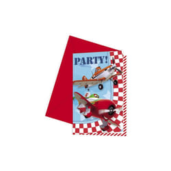 Disney Planes Invitations with Envelopes - Pack of 6
