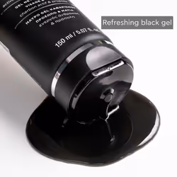 Black Detox Cleansing Gel - Natural facial cleanser with active charcoal and propolis 150 ml