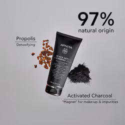 Black Detox Cleansing Gel - Natural facial cleanser with active charcoal and propolis 150 ml - Additional view 4