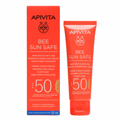 Bee Sun Safe Anti-Aging and Anti-Spot Facial Cream with Color Spf 50 50 ml