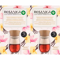 2xAir Wick Botanica Electrical Plug In Diffuser (UK pin) & Refill - Vanilla & Asian Magnolia