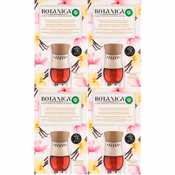 4 x Air Wick Botanica Electrical Plug In Diffuser (UK pin) & Refill - Vanilla & Asian Magnolia