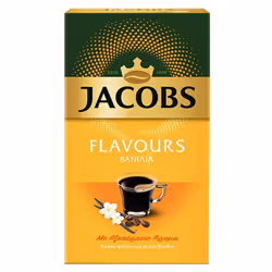 Jacobs Ground Filter Coffee Vanilia Flavour Hot/Cold - 1 Pack of 250g
