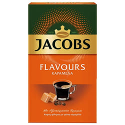 Jacobs Ground Filter Coffee CARAMEL Flavour Hot/Cold - 1 Pack of 250g